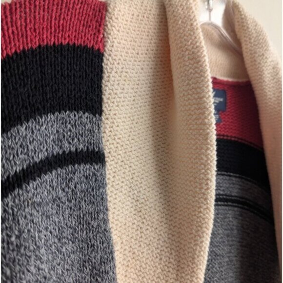 American Eagle cotton striped long cardigan knit sweater - Picture 3 of 5